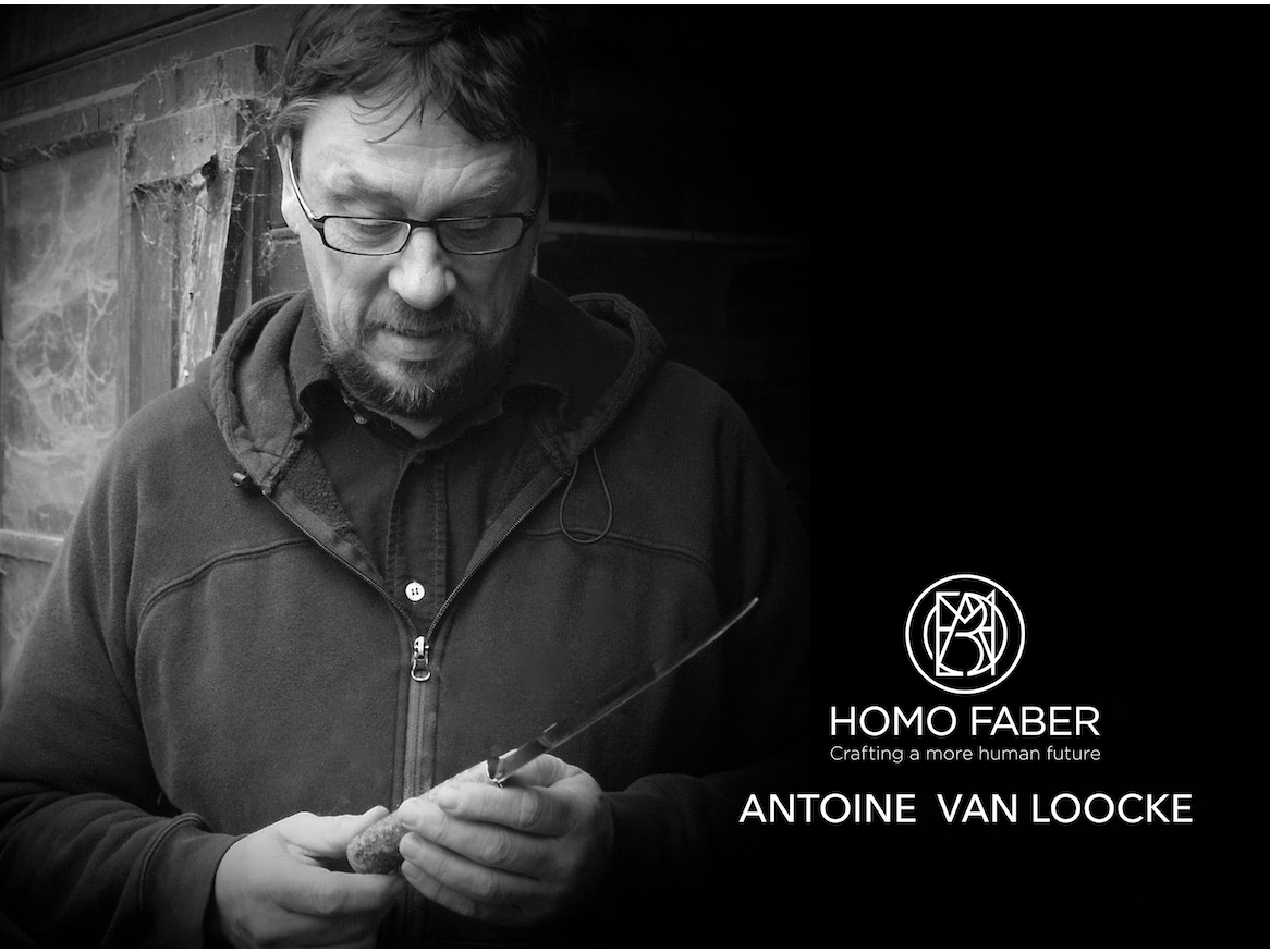 Antoine Van Loocke aan het werk, portret uit zijn eigen portfolio